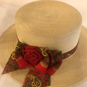 Handmade straw beach hat